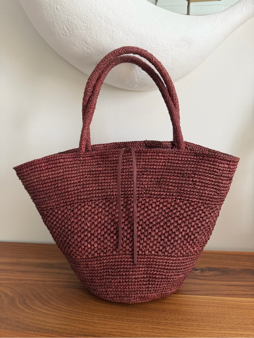 The Row Emilie bag in Burgundy